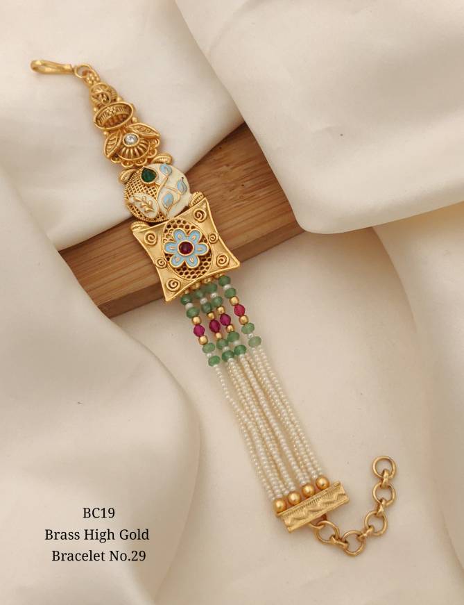 BC16 Designer Brass High Gold Bracelets Wholesale Price In Surat
